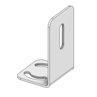 66-205-3 MODULAR SOLUTIONS BRACKET<BRE>30 SERIES REFLECTOR HOLDER FOR SENSORS W/ HARDWARE